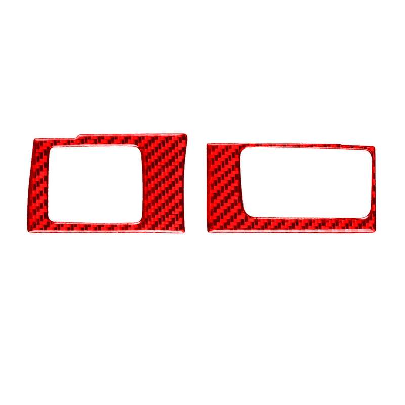 2 PCS Set for Honda CRV 2007-2011 Carbon Fiber Car Central Control Card Box Panel Decorative Sticker
