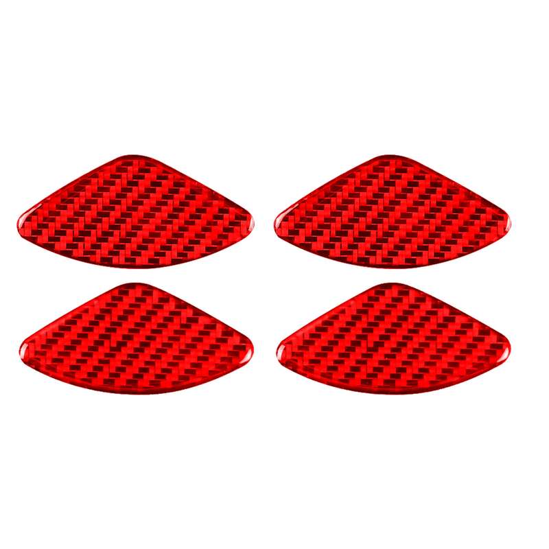 4 PCS Set for Honda CRV 2007-2011 Carbon Fiber Car Inner Door Bowl Patch Decorative Sticker,Left and