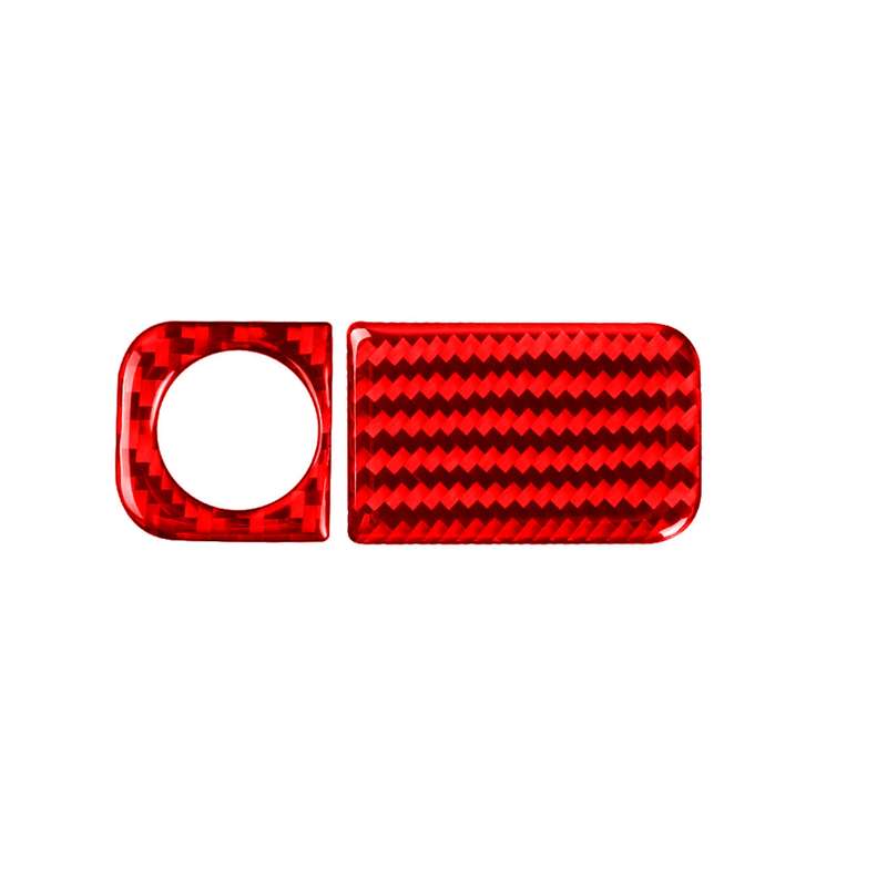 2 PCS Set for Honda CRV 2007-2011 Carbon Fiber Car Glove Box Opening Frame Decorative Sticker, Left