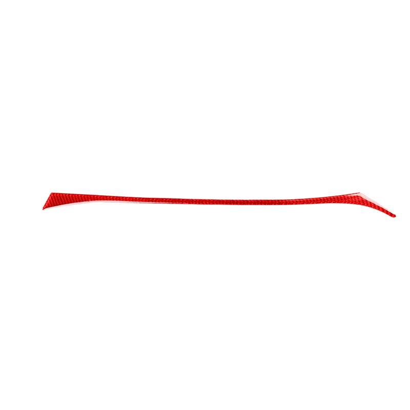 Car Carbon Fiber Dashboard Right Side Decorative Sticker for Infiniti Q50 2014-2020, Right Drive(Red