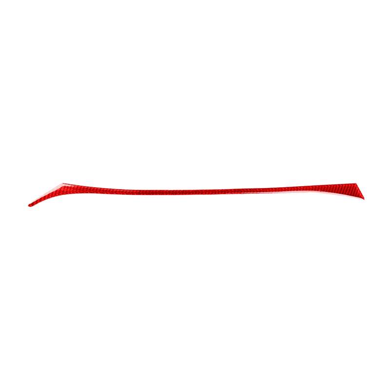 Car Carbon Fiber Dashboard Right Side Decorative Sticker for Infiniti Q50 2014-2020, Left Drive(Red)