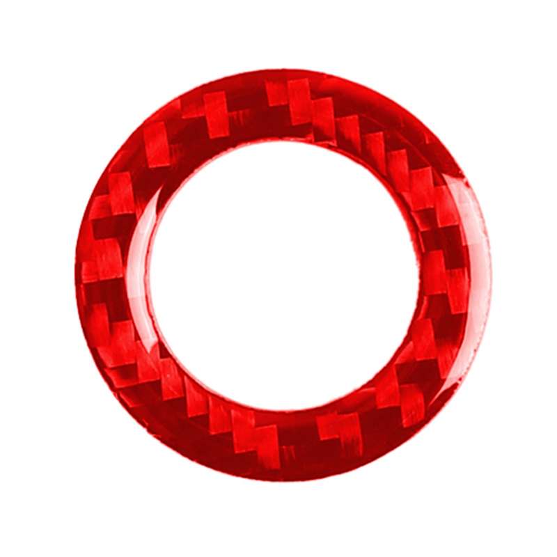 Car Carbon Fiber One-button Start Decorative Sticker for Infiniti Q50 2014-2020 / Q60 / QX60, Left a