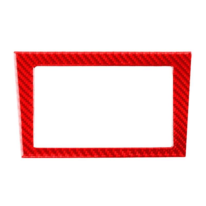 Car Carbon Fiber Navigation Frame Decorative Sticker for Infiniti Q50 2014-2020, Left and Right Driv