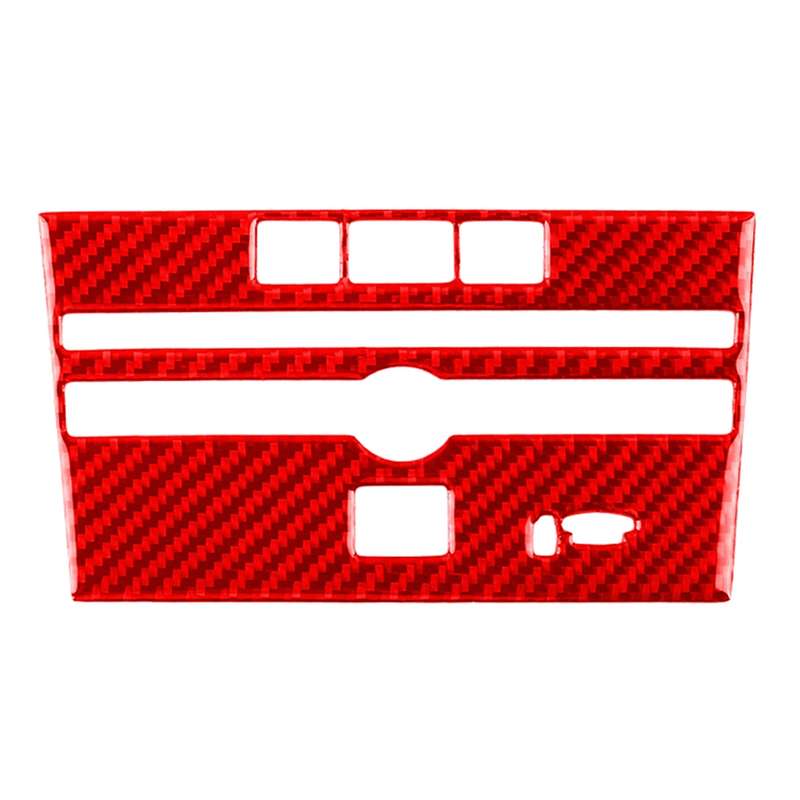 Car Carbon Fiber B Style CD Console Panel Decorative Sticker for Infiniti Q50 2014-2020, Right Drive