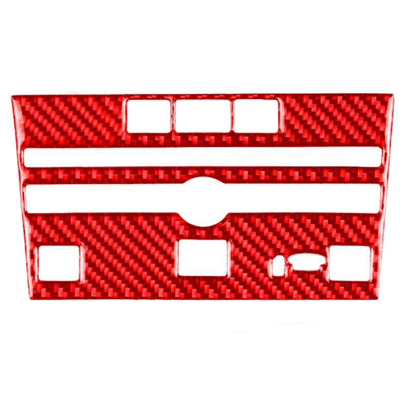 Car Carbon Fiber A Style CD Console Panel Decorative Sticker for Infiniti Q50 2014-2020, Right Drive