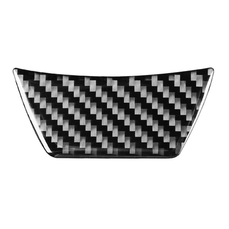 Car Carbon Fiber Steering Wheel Decorative Sticker for Toyota Highlander 2014-2019, Left Drive