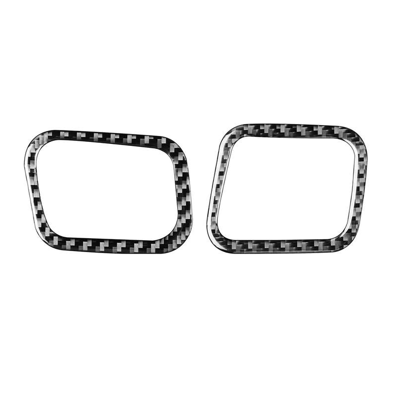 Car Carbon Fiber Dashboard Air Outlet Decorative Sticker for Toyota Highlander 2014-2019, Left Drive