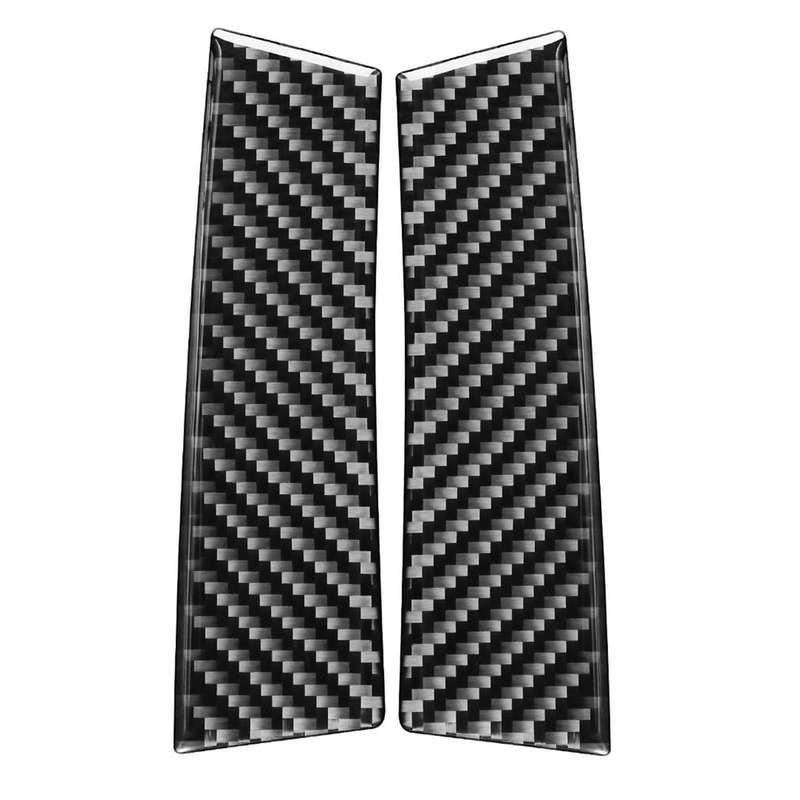 Car Carbon Fiber A-pillar Decorative Sticker for Toyota Highlander 2014-2019, Left Drive