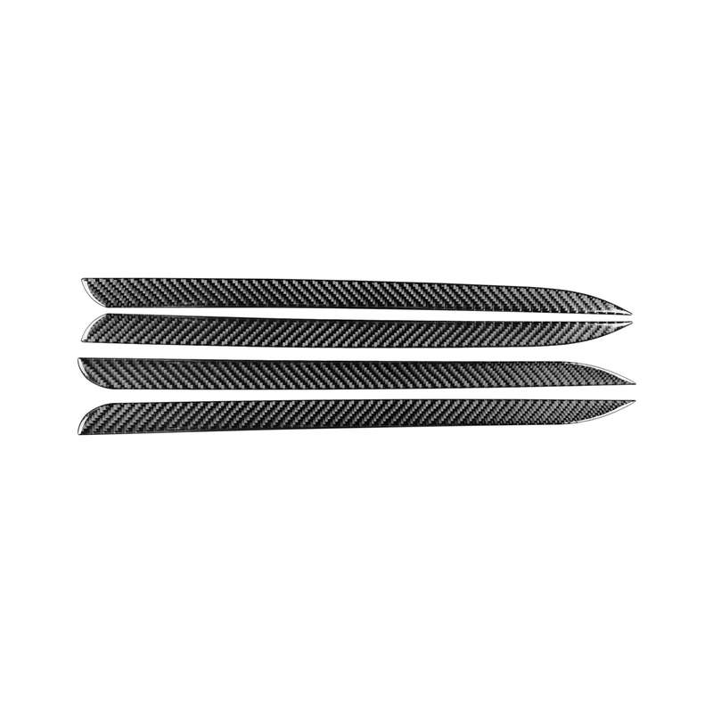 Car Carbon Fiber Door Trim Decorative Strip for Toyota Highlander 2014-2019, Left Drive