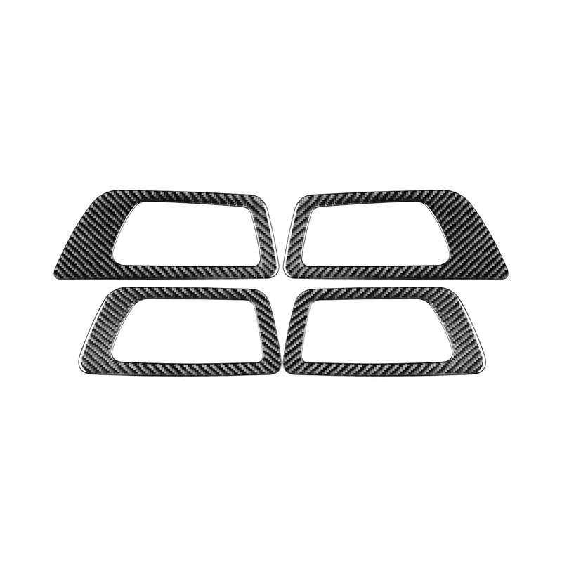 Car Carbon Fiber Inside Door Handle Panel Decorative Sticker for Toyota Highlander 2014-2019, Left D