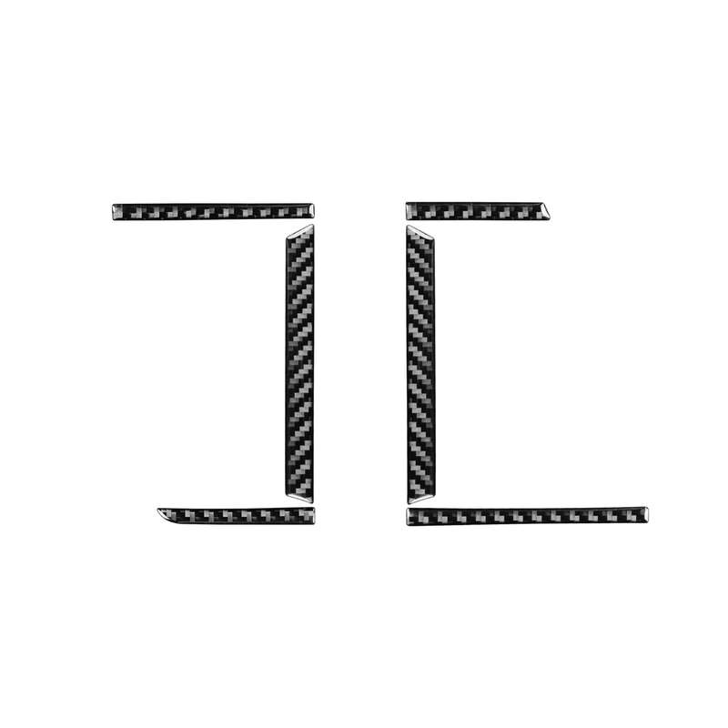 Car Carbon Fiber Central Air Outlet Decorative Sticker for Toyota Highlander 2014-2019, Left Drive