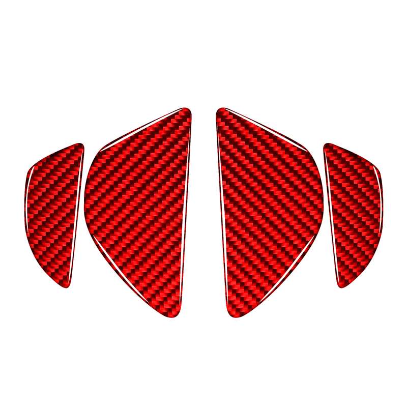 Car Inner Door Bowl Decorative Sticker for Volvo V60 2010-2017, Left and Right Drive (Red)
