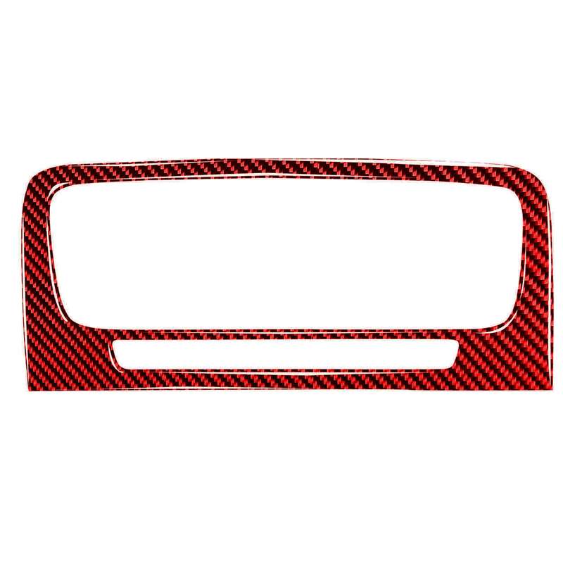 Car Central Control Air Outlet Decorative Sticker for Volvo V60 2010-2017, Left and Right Drive(Red)
