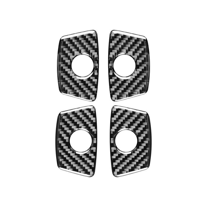 Car Carbon Fiber Door Decorative Sticker for Ford Explorer 2013-2019, Left Drive