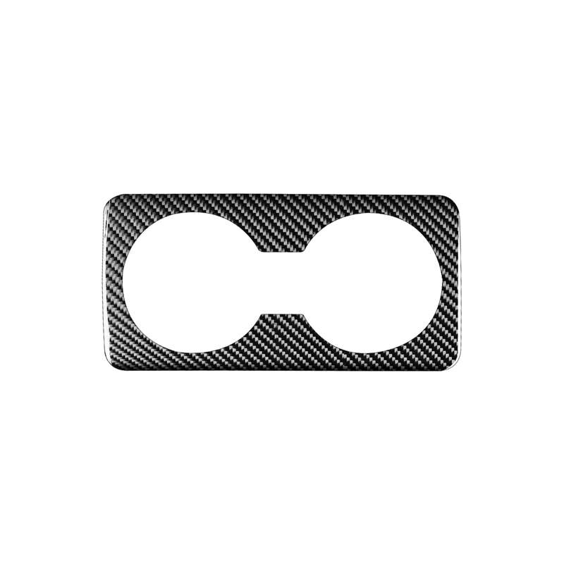 Car Carbon Fiber Rear Water Cup Decorative Sticker for Mazda 3 Axela 2020, Left and Right Drive