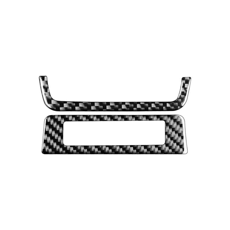 Car Carbon Fiber Headlight Frame Decorative Sticker for Mazda 3 Axela 2020, Left Drive