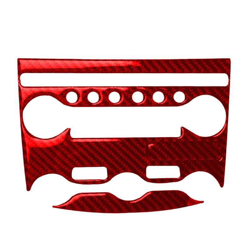 3 in 1 Car Carbon Fiber Air Conditioning Adjustment Panel Decorative Sticker for Nissan 370Z / Z34 2