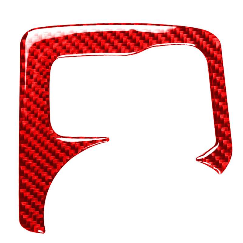 Car Carbon Fiber Central Control Heating Button Decorative Sticker for Nissan 370Z / Z34 2009-, Left