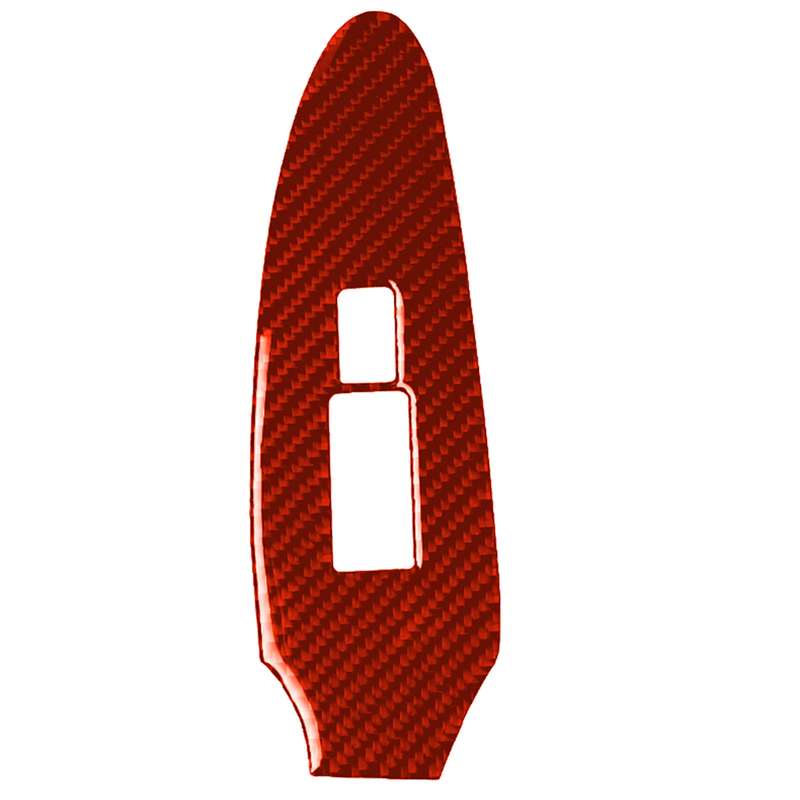 Car Carbon Fiber Vice Driving Side Door Lift Control Decorative Sticker for Nissan 370Z / Z34 2009-,