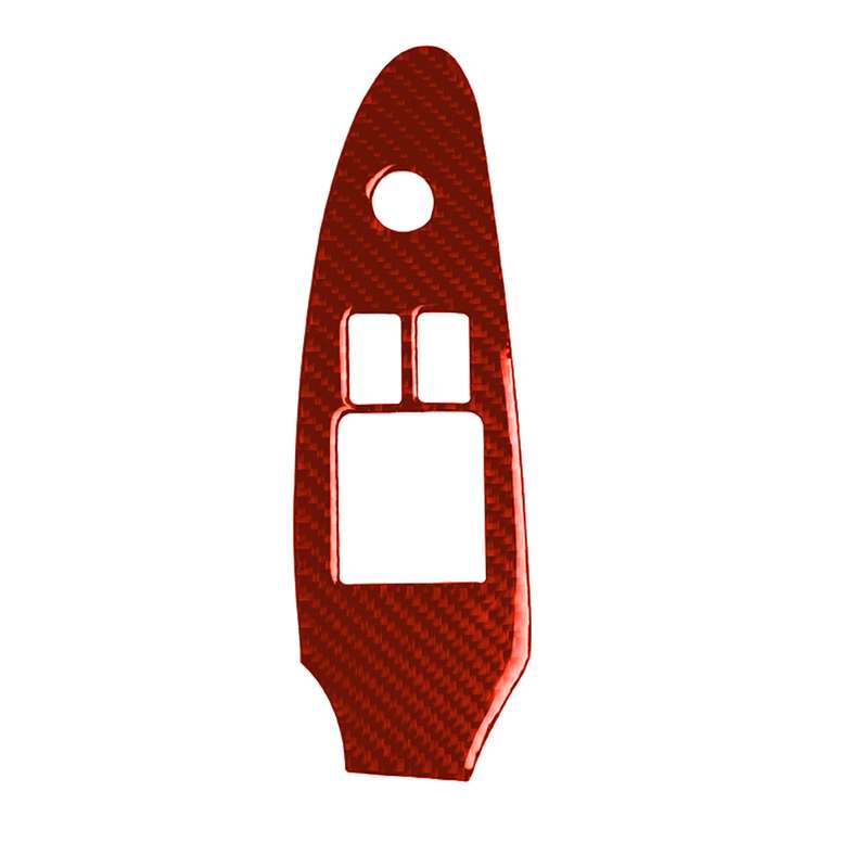 Car Carbon Fiber Main Driving Side Door Lift Control Decorative Sticker for Nissan 370Z / Z34 2009-,
