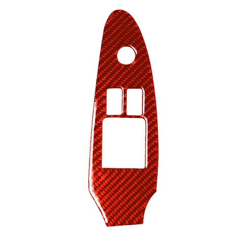 Car Carbon Fiber Main Driving Side Door Lift Control Decorative Sticker for Nissan 370Z / Z34 2009-,