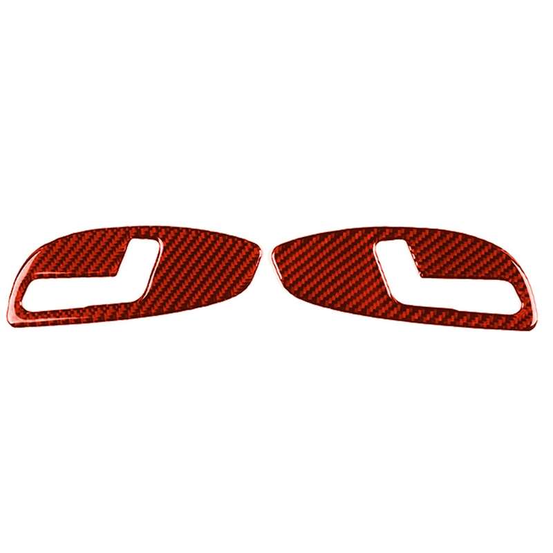 Car Carbon Fiber Seat Adjustment Panel Decorative Sticker for Chevrolet Camaro 2017-2019, Left and R