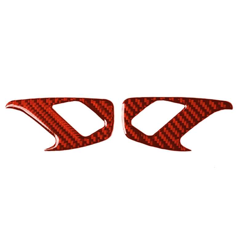 Car Carbon Fiber Inside Door Lock Decorative Sticker for Chevrolet Camaro 2017-2019, Left and Right