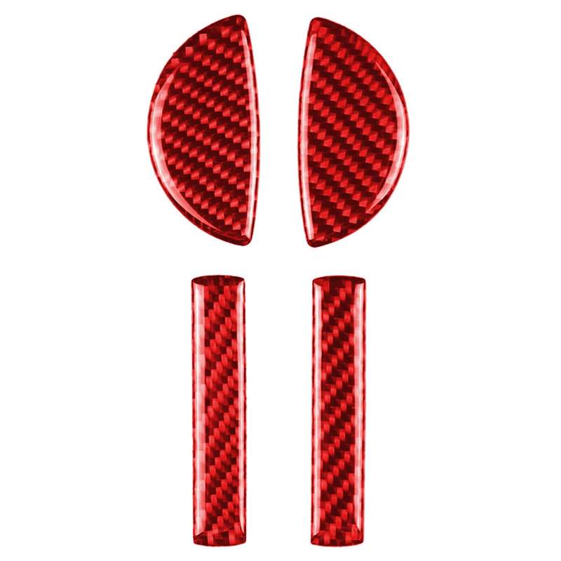 4 in 1 Car Carbon Fiber Door Handle Decorative Sticker for BMW Mini Cooper Clubman Countryman F55 F