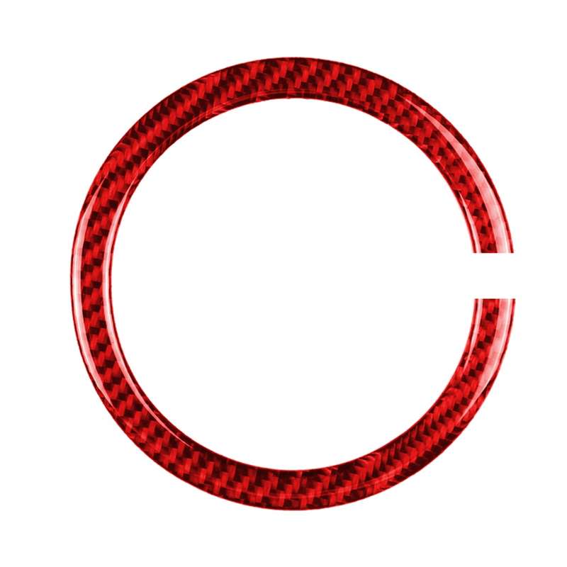 Car Carbon Fiber Steering Wheel Ring Decorative Sticker for BMW Mini R55 R56 Countryman R60 Paceman