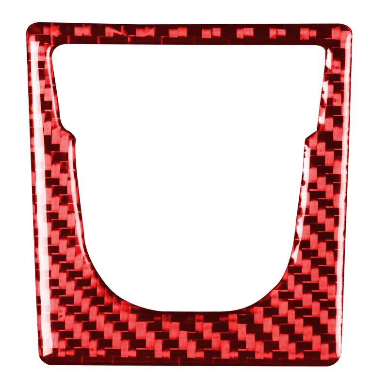 Car Carbon Fiber Electronic Handbrake Panel Decorative Sticker for Porsche Macan 2014-2021, Left and