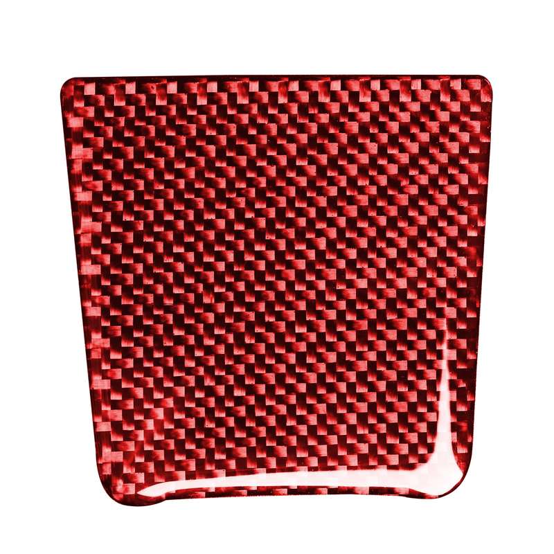 Car Carbon Fiber Battery Cover Decorative Sticker for Porsche Macan 2014-2021, Left and Right Drive