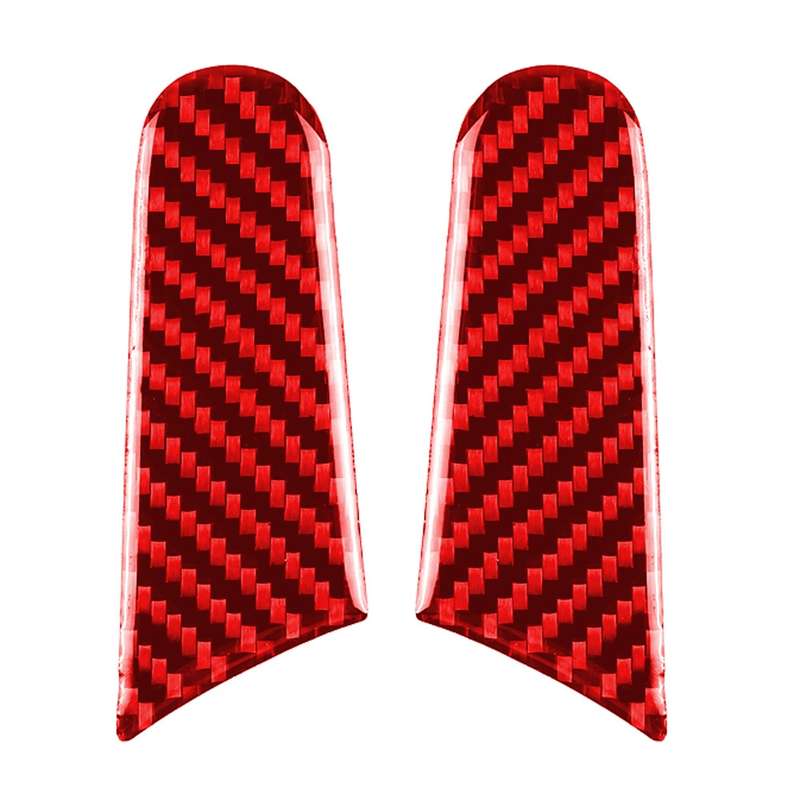 Car Carbon Fiber Rearview Mirror Decorative Sticker for Porsche Macan 2014-2021, Left and Right Driv
