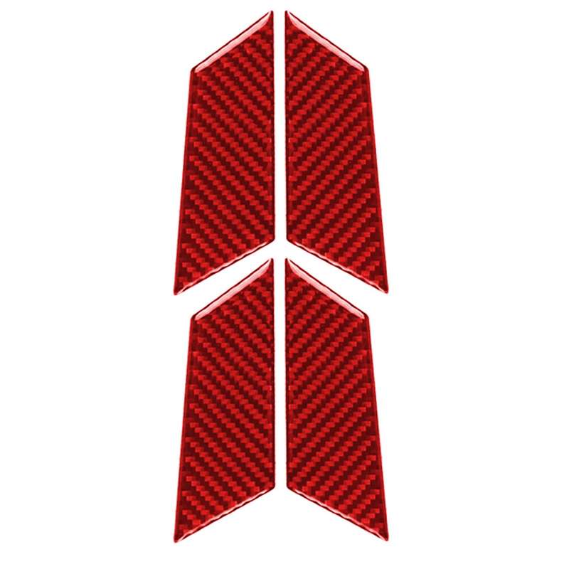 Car Carbon Fiber Inner Door Bowl Panel Decorative Sticker for Porsche Macan 2014-2021, Left and Righ