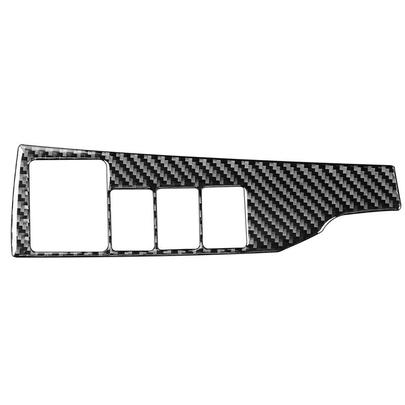 Car Carbon Fiber Headlight Switch Decorative Sticker for Toyota Corolla / Levin 2014-2018, Left Driv