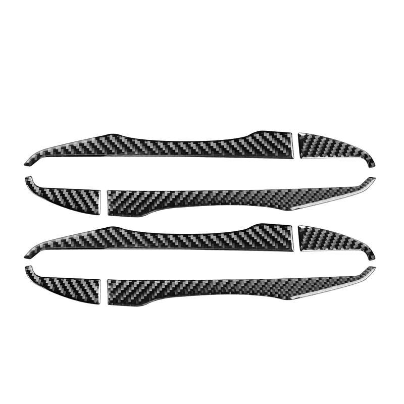 Car Carbon Fiber Door Outside Handle Decorative Sticker for Toyota Corolla / Levin 2014-2018, Left a