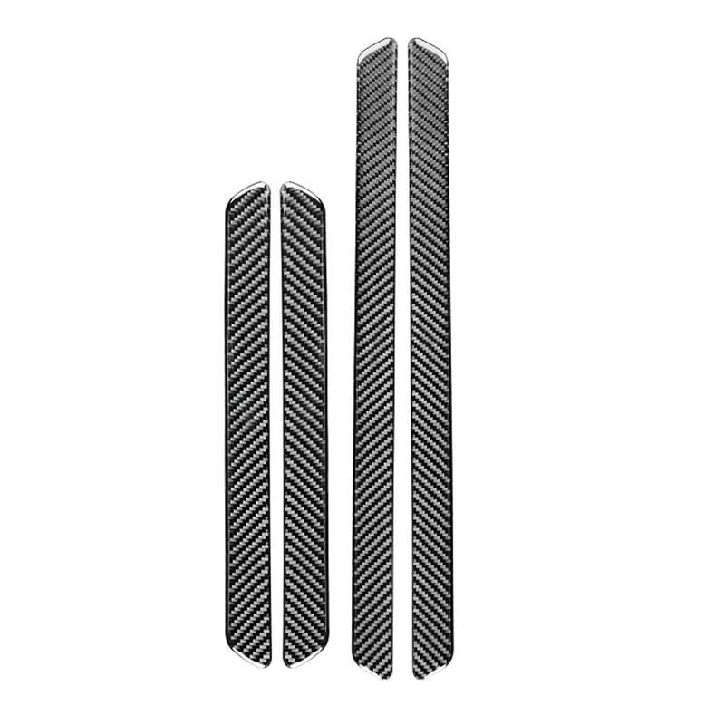 Car Carbon Fiber Threshold Decorative Sticker for Audi A6L / A7 2019-, Left and Right Drive Universa