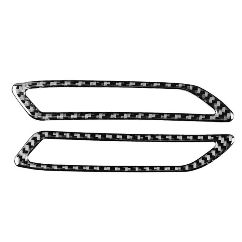 Car Carbon Fiber A-pillar Air Outlet Decorative Sticker for Audi A6L / A7 2019-, Left and Right Driv