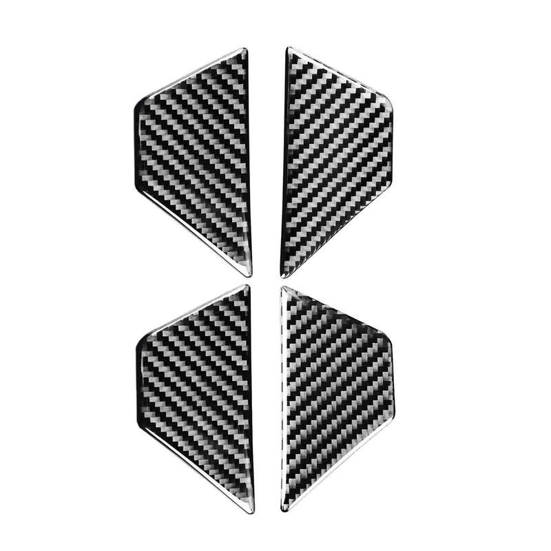 Car Carbon Fiber Inner Door Bowl Decorative Sticker for Audi A6L / A7 2019-, Left and Right Drive Un