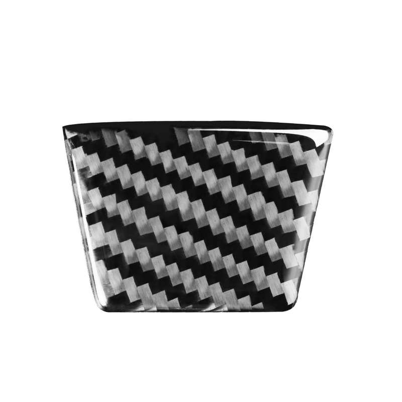 Car Carbon Fiber Steering Wheel Lower Decorative Sticker for Audi A6L / A7 2019-, Left and Right Dri