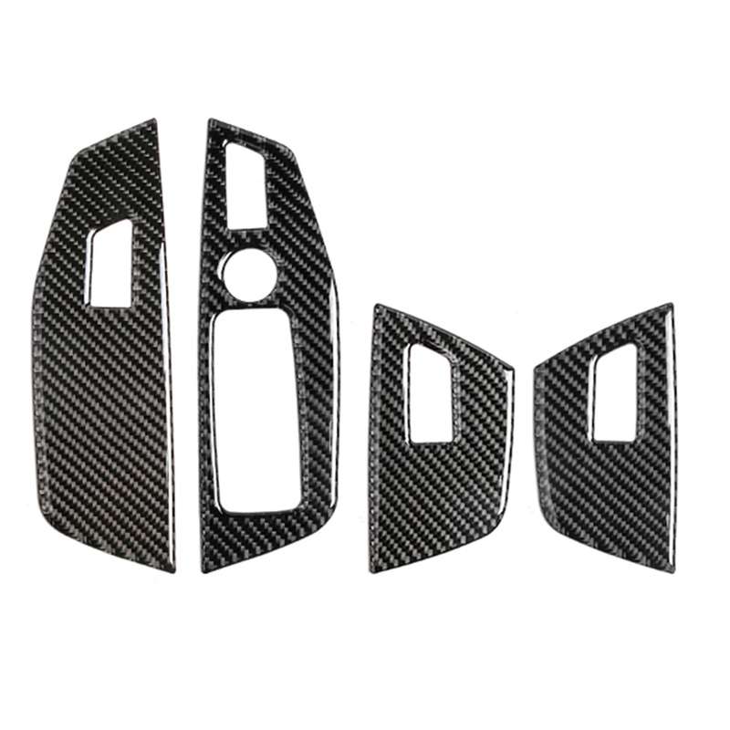 Car Carbon Fiber Window Glass Control Panel Solid Color Decorative Sticker for BMW G01 X3 2018-2020