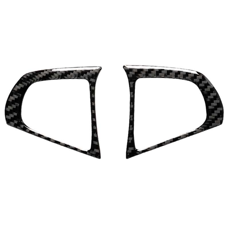 2 in 1 Car Carbon Fiber Steering Wheel Button Solid Color B Decorative Sticker for BMW G01 X3 2018-2