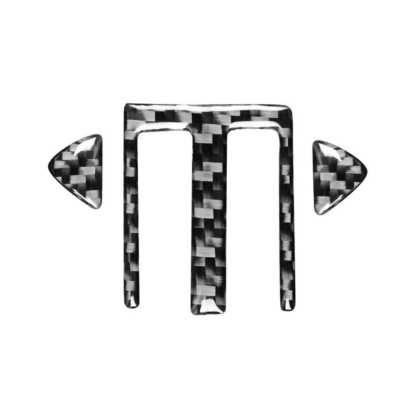 3 in 1 Car Carbon Fiber Central Air Outlet Decorative Sticker for Subaru BRZ / Toyota 86 2017-2019,