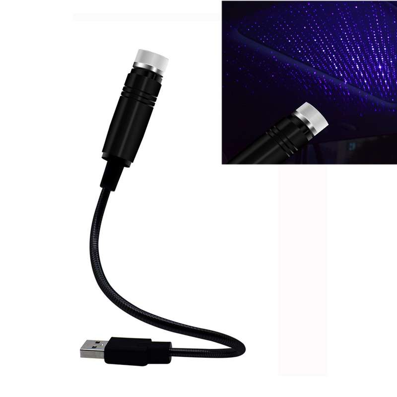 Car USB Star Dome Projector Hose Light, Constantly Bright Version(Red)