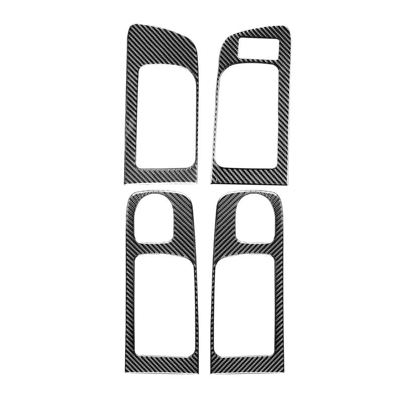 4 PCS / Set Carbon Fiber Car Door Inner Handle Decorative Sticker for Toyota Tundra 2014-2018, Right