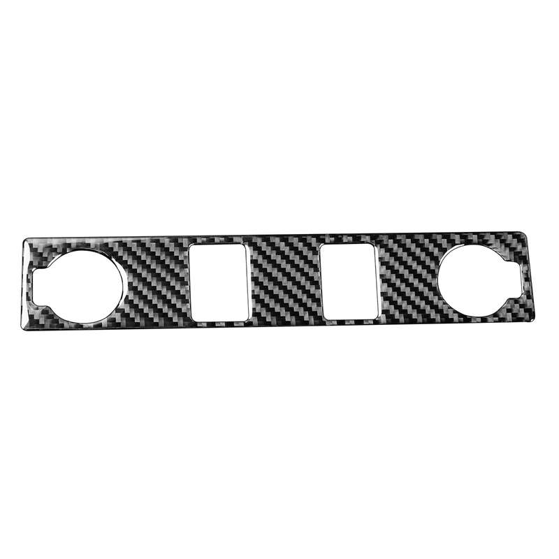 Carbon Fiber Car Cigarette Lighter Switch Decorative Sticker for Toyota Tundra 2014-2018, Left Right