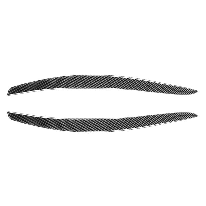2 PCS / Set Carbon Fiber Car Lamp Eyebrow Decorative Sticker for BMW E92 / E93 2006-2012, Drop Glue