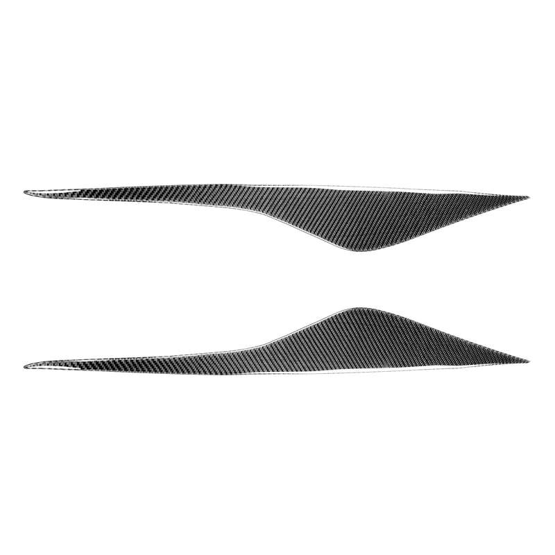 2 PCS / Set Carbon Fiber Car Lamp Eyebrow Decorative Sticker for Ford Mondeo MK4 2007-2013, Drop Glu