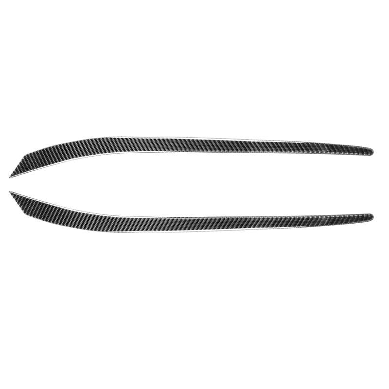 2 PCS / Set Carbon Fiber Car Lamp Eyebrow Decorative Sticker for Mitsubishi Lancer EVO 2008-2014, Dr
