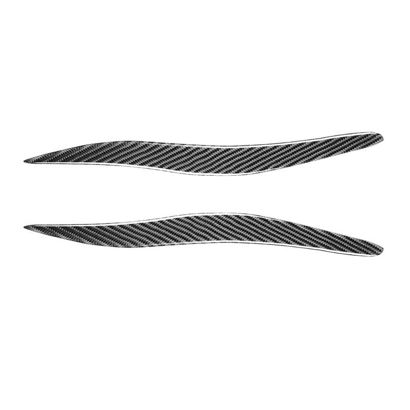 2 PCS / Set Carbon Fiber Car Lamp Eyebrow Decorative Sticker for Lexus IS250/ IS300 2006-2012, Drop