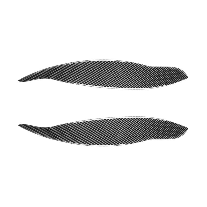 2 PCS / Set Carbon Fiber Car Lamp Eyebrow Decorative Sticker for Honda Civic 1999-1900, Drop Glue Ve